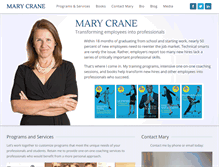 Tablet Screenshot of marycrane.com
